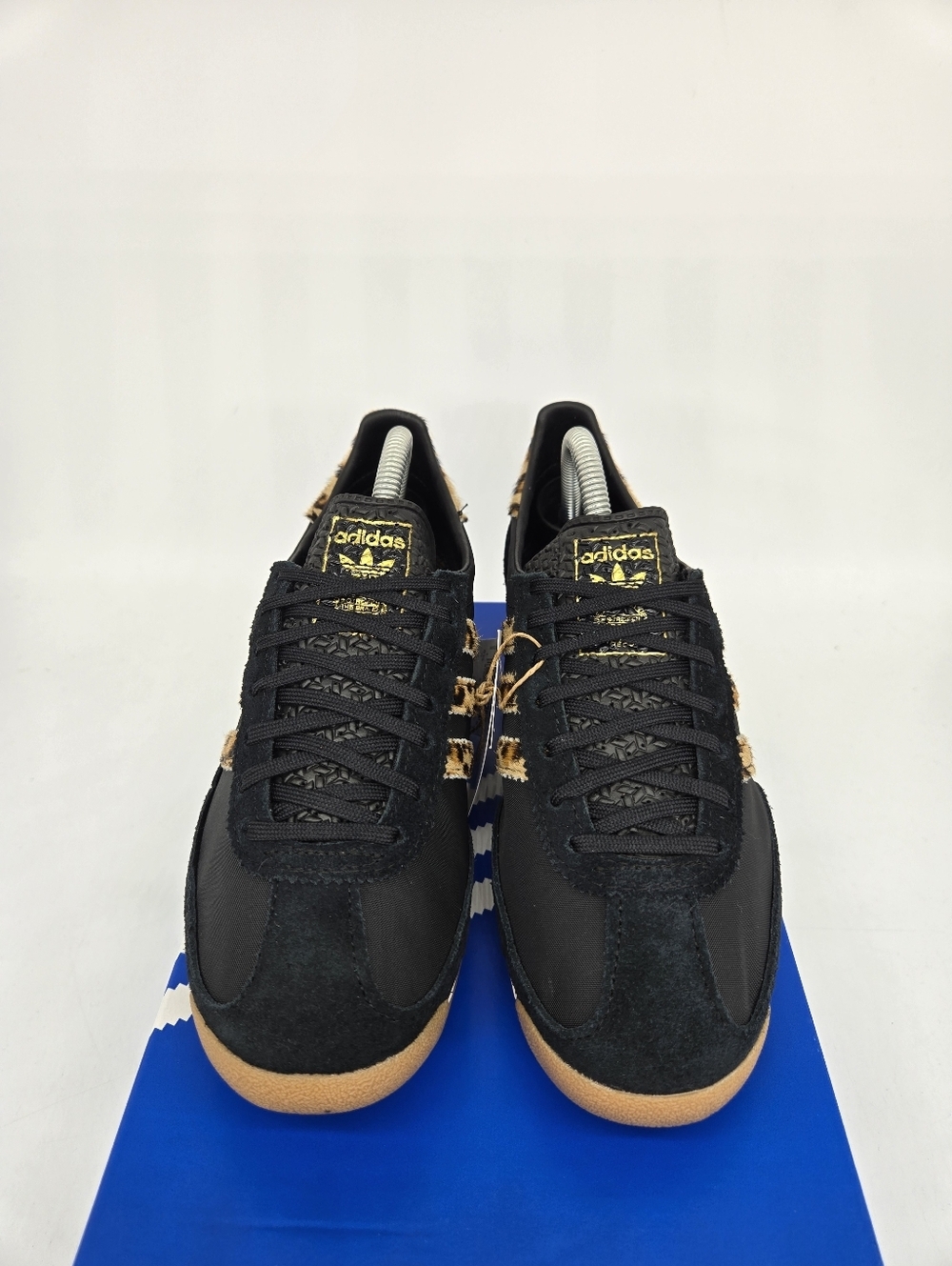 adidas Women's SL72 OG JR1640 Leopard Black Gum Shoes Size 7.5 New - Picture 2 of 8